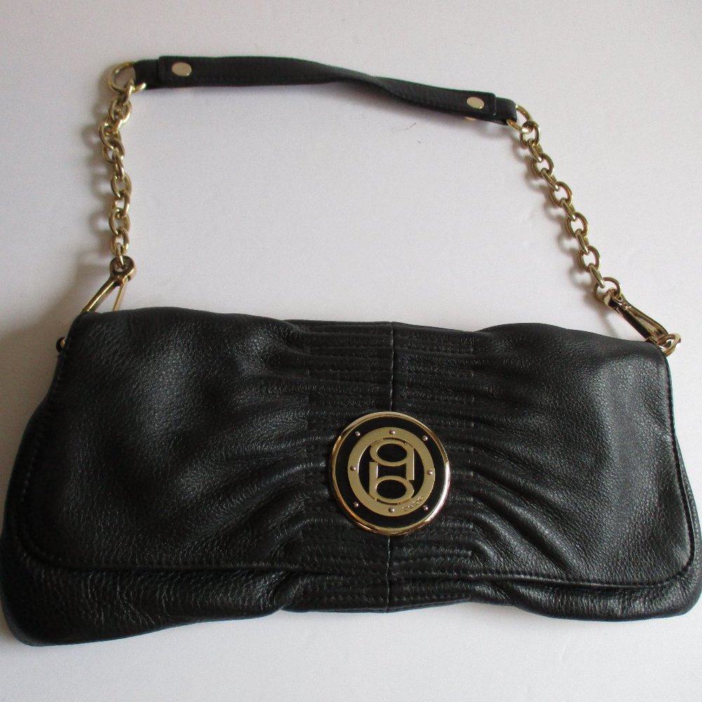 Bebe Black and Gold Purse